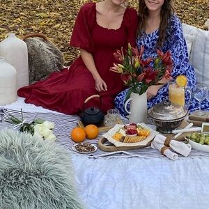 Warm red dress, perfect condition!